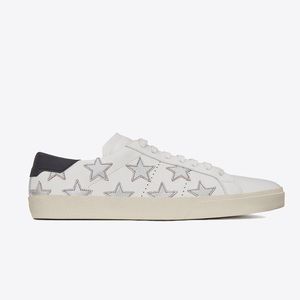 YSL Saint Laurent Stars Leather Sneakers